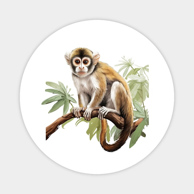 Squirrel Monkey Magnet by zooleisurelife